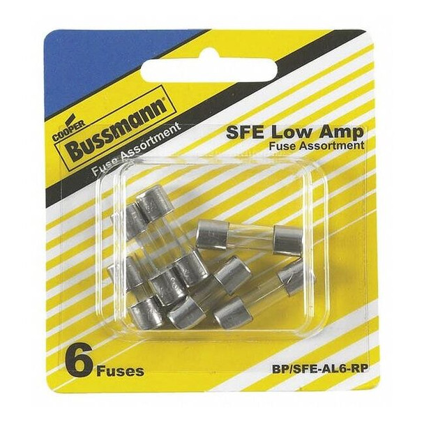 Glass Fuse Kit, SFE Series, 6 Fuses Included, 4 to 9A, 32V AC