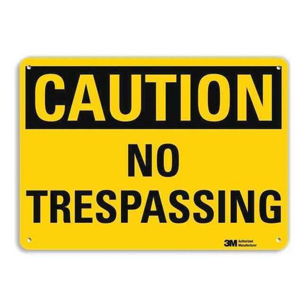 Lyle Safety Sign,No Trespassing,10in.H U4-1554-RA_14X10