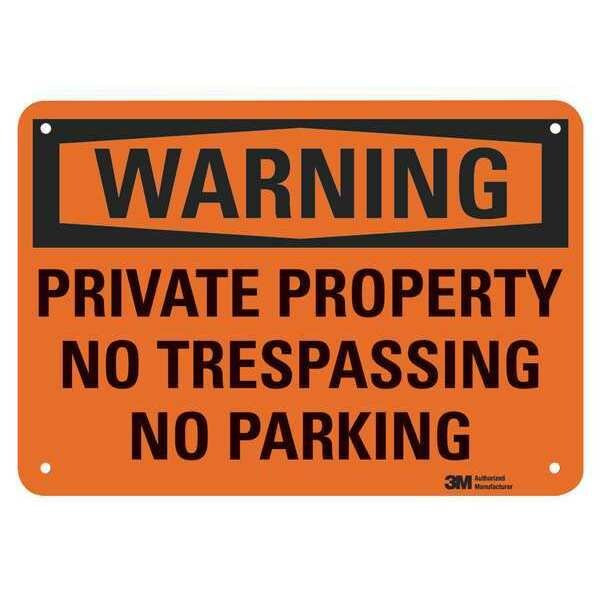 Admittance Sign, 14 in W, 10 in H, English, Aluminum, Orange