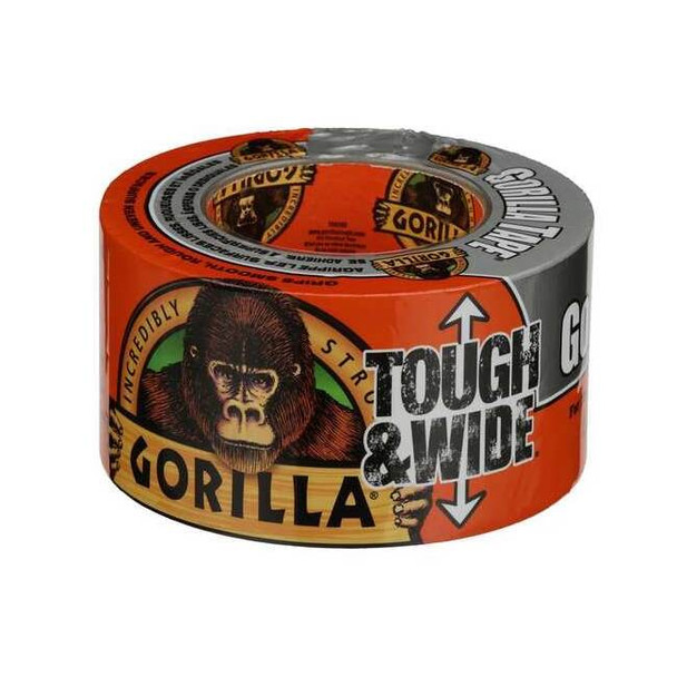 Gorilla Glue Duct Tape, Gray, 25 yd L, 2-7/8 in W 105680