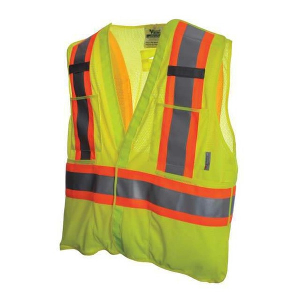 Viking Safety Vest,Mesh,Green,L/XL U6125G-L/XL
