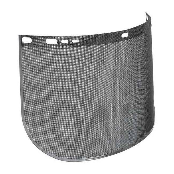 Face Shield Visor, Black Visor, 9" Height, Uncoated Lens, Black