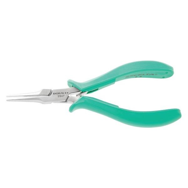 Excelta 5 1/2 in TealShield(TM) Needle Nose Plier Molded Grip Handle 2847