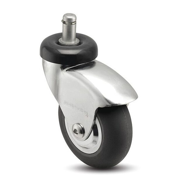 3" X 1" Non-Marking Neoprene Swivel Caster, No Brake, Loads Up To 175 lb