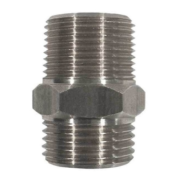 Sani-Lav Hose Adapter, 3/4" FNPT x 3/4" MGHT, Stainless Steel H26S