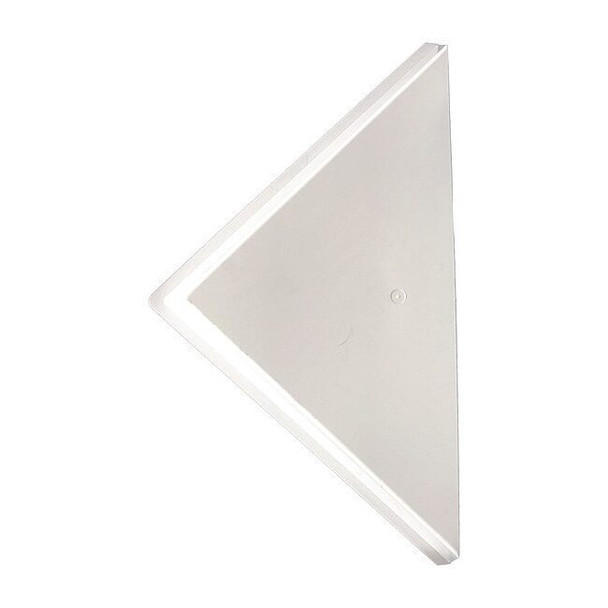 American Louver Corner Air Diverter, Triangle, Plastic STR-ADC-W