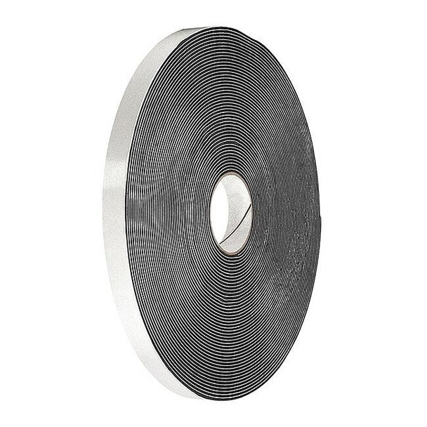 Double-Sided Foam Tape, 3/4 in W, 5 yd L, 1/16 in, Vinyl, Double-Sided