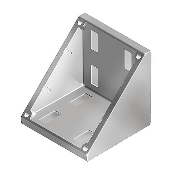 Fath InsideCornerBracket, Alum, Gry, 76mm, 69mm 093W806N08