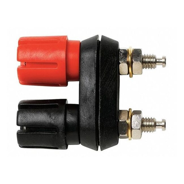 Pomona Electronics Dual Binding Post, 30VAC/60VDC, Red/Black, PR 6883