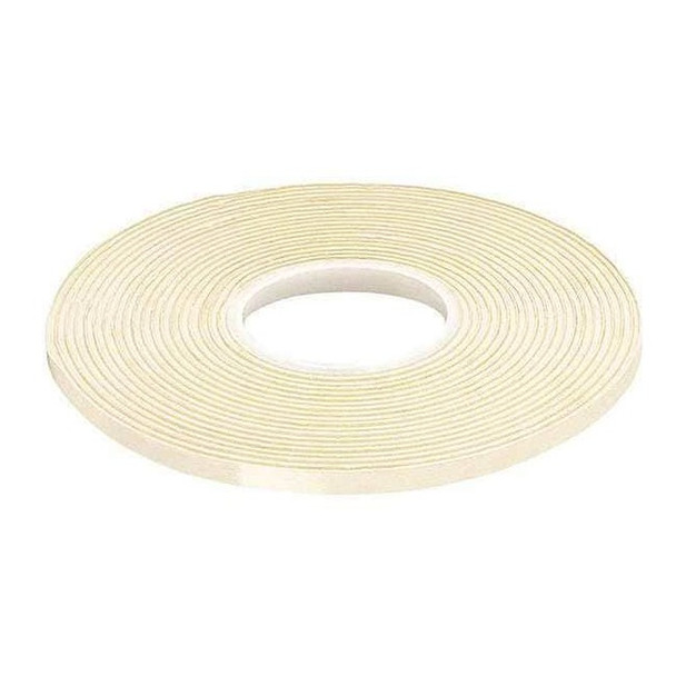 Double-Sided Foam Tape, 1/2 in W, 5 yd L, 1/32 in, Vinyl Foam, Double-Sided
