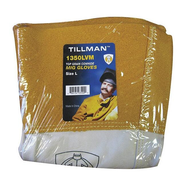 Tillman Welding Gloves, 4 in Safety Cuff, Wing Thumb, Cowhide, XL, 1 PR 1350XLVM