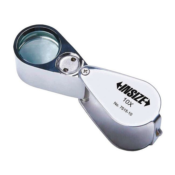 Insize Illuminated Magnifier,10X Power 7515-10