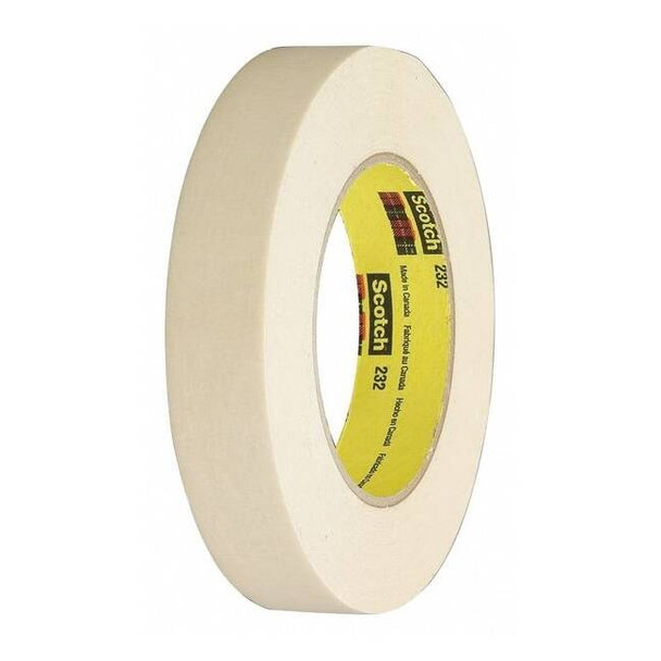 3m Painter's Tape, 48 mm W x 55 m L, 6.3 mil Thick, Tan, Rubber Adhesive 232