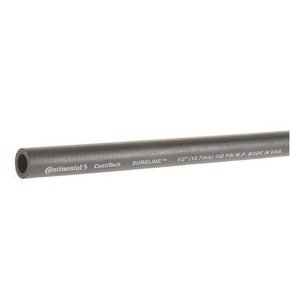 Continental 1/2 in ID x 25 ft L Garden Hose, EPDM Tube, Black CWH050-25-G