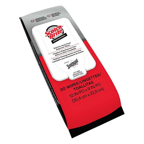Scotch-Brite Wet Cleaning Wipes,Soft Pack,White SS-WIPES