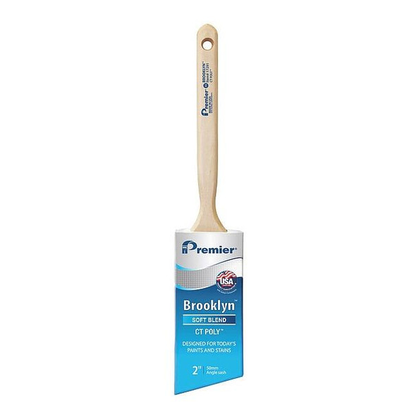 2" Angle Sash Soft, Polyester Bristle, Paint Brush, Hardwood Handle