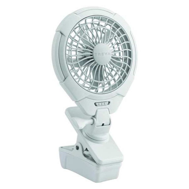 Treva/O2cool Clip Fan, 2 Speeds, Gray, Not Applicable FC05807