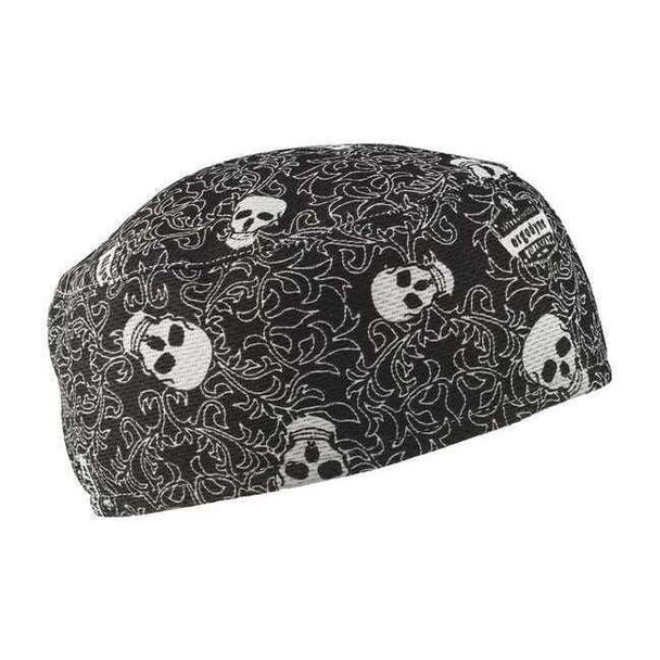 Ergodyne Skull Cap,Black/White,Skulls 6630