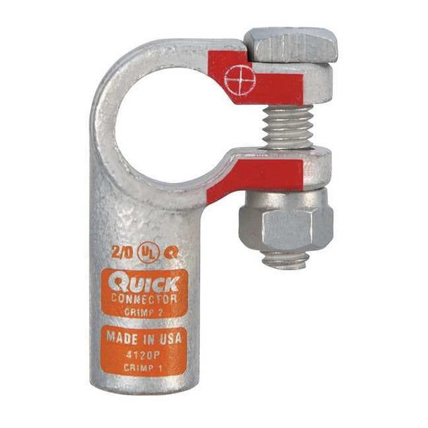 Fusion Right Elbow Terminal,2/0 ga,Orng,Pos 4120P