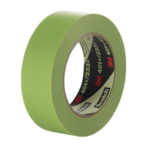 3m Painter's Tape, 48 mm W x 55 m L, 6.7 mil Thick, Green, Rubber Adhesive 401+