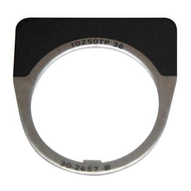 Eaton Cutler-Hammer Blank Legend Plate,Half Round,Black 10250TM36