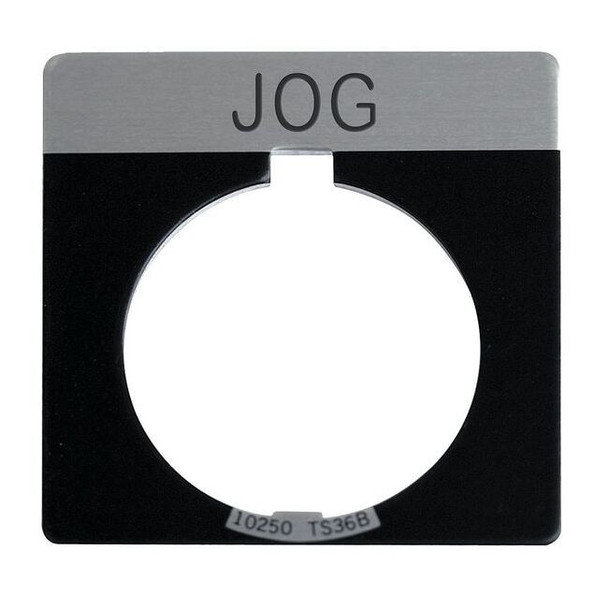 Eaton Cutler-Hammer Legend Plate,Square,Jog,Black 10250TS19