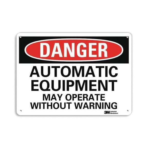 Lyle Danger Sign,10" W,7" H,0.040" Thickness, U3-1120-NA_10x7 U3-1120-NA_10x7