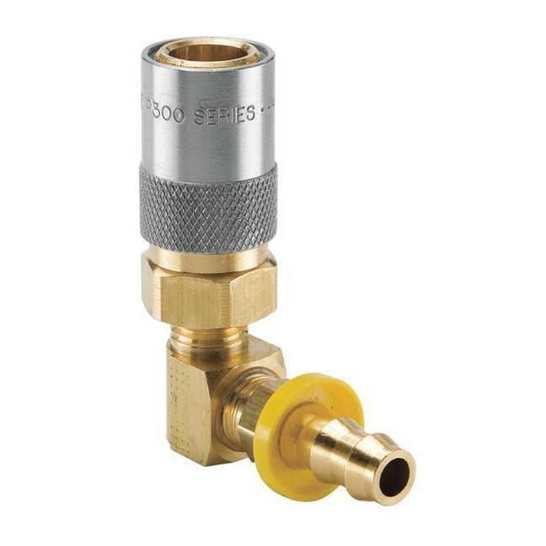 Hydraulic Quick Connect Hose Coupling, Brass Body, Sleeve Lock, Moldmate Series