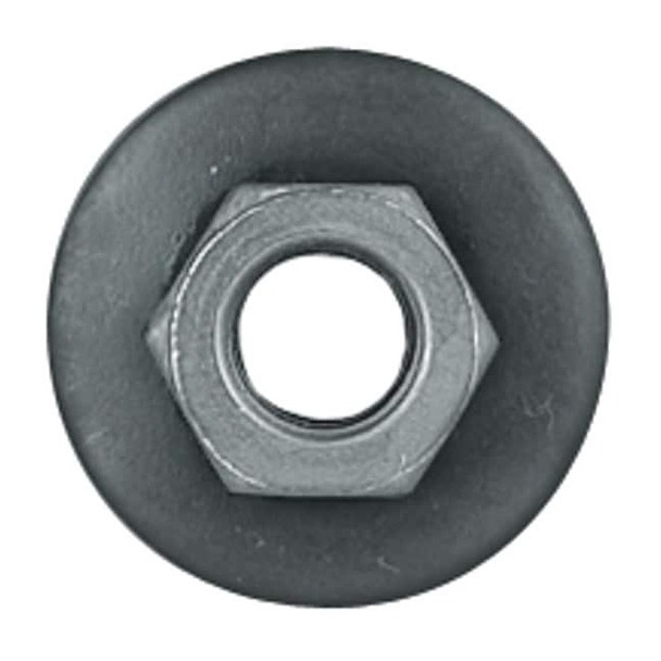 Flange Nut, M6-1.00, Steel, Not Graded, Phosphate, 6 mm Ht, 25 PK