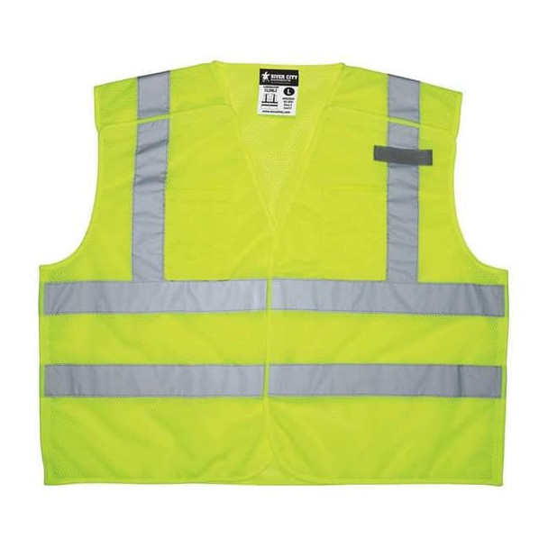 Mcr Safety High Visibility Vest,4XL Size,Unisex CL2ML2X4