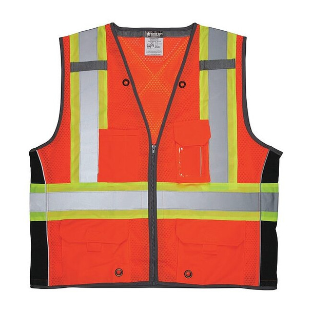 Mcr Safety High Visibility Vest,4XL Size,Unisex SURVCS2OX4