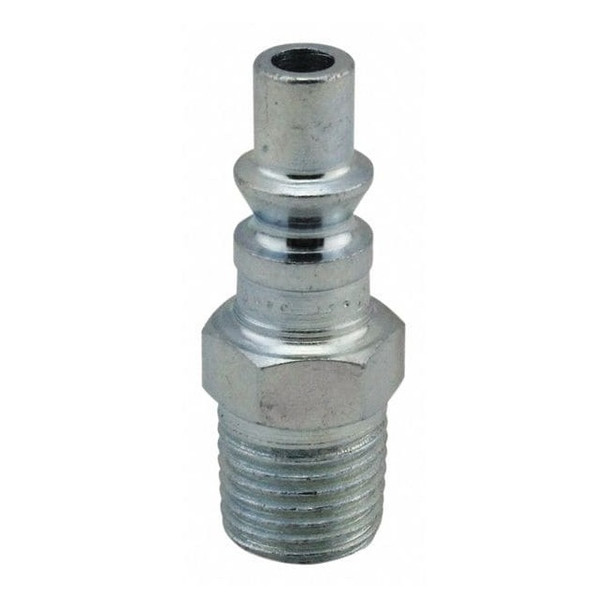 Milton A Style Plug, 1/4 in MNPT, Steel, PK10 777