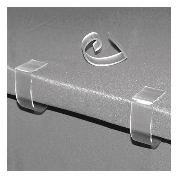 Multi-Clip by Fastenation Table Cloth Clip,1 in L,Clear,PK100 TCC