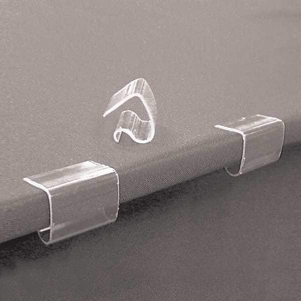Ez Clip by Fastenation Table Cloth Clip,Rigid PVC,PK100 EZTCC