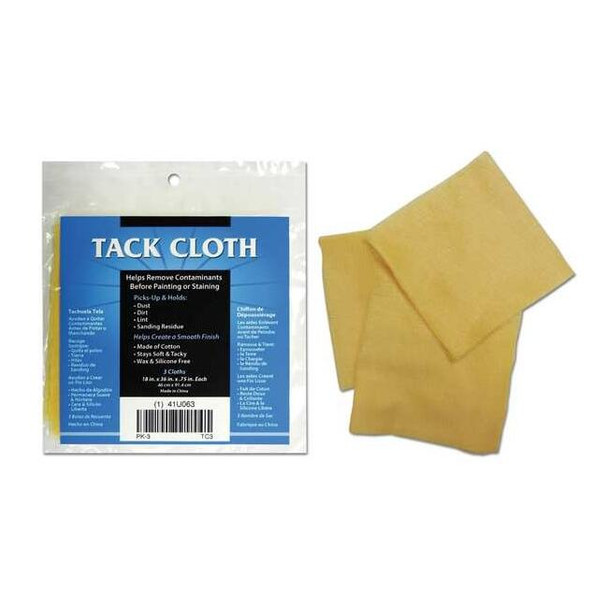 Deroyal Tack Cloth,18 In x 36 In,PK3 TC3