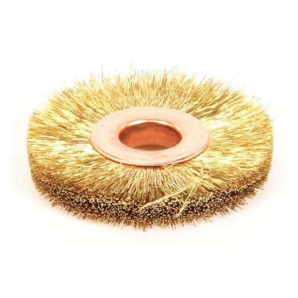 Weiler Crimped Wire Wheel Wire Brush, Arbor, 1-1/2" 93833
