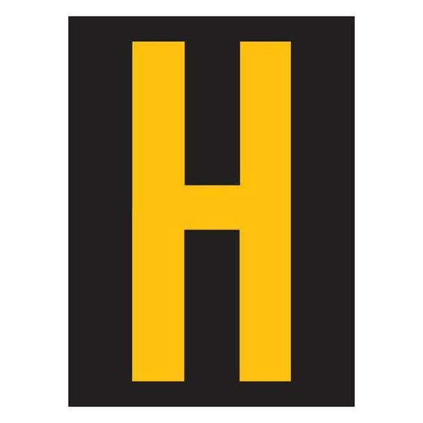 Stranco LetterLabel,Vinyl,2-7/8inH,1-3/4inW,PK25 RUM200-H-YB