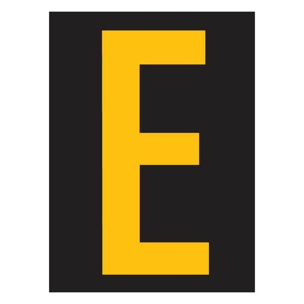 Stranco LetterLabel,Vinyl,2-7/8 in H,1-3/4 in W,PK25 RUM200-E-YB