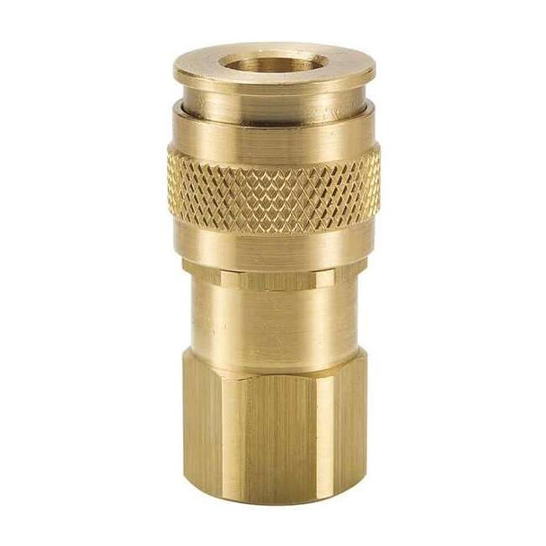 Parker Coupler Body,Brass,FNPT,3/8 In. Pipe UC-251-6FP