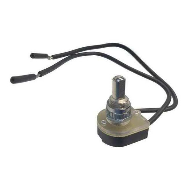 Gardner Bender Switch,Nickel,Push On/Off,SPST,6A,125VAC GSW-24
