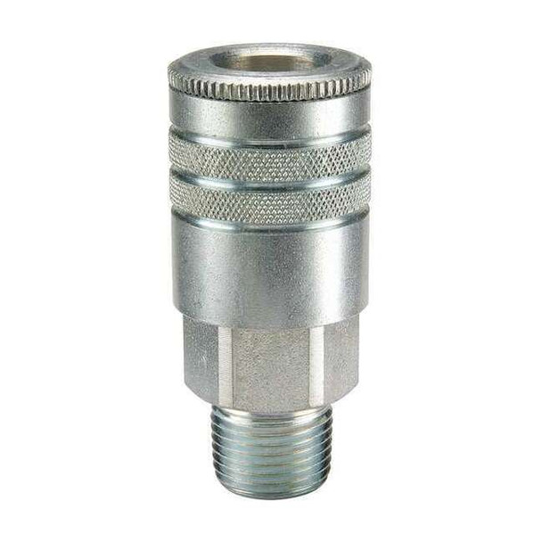Parker Coupler Body,Steel,MNPT,1/4 In. Pipe 24C