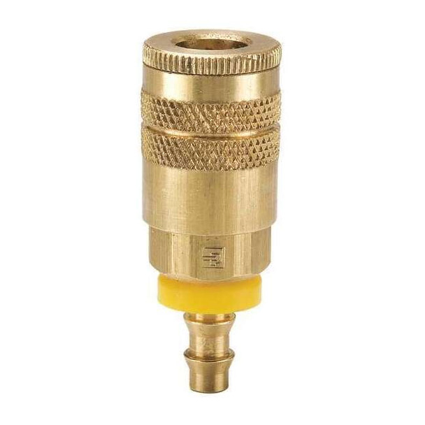 Parker Coupler Body,Brass,Push On,25 cfm B20-3BP