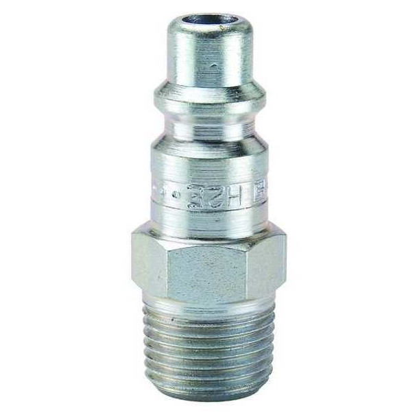 Parker Coupler Plug,Steel,MNPT,3/8 In. Pipe H2C-E