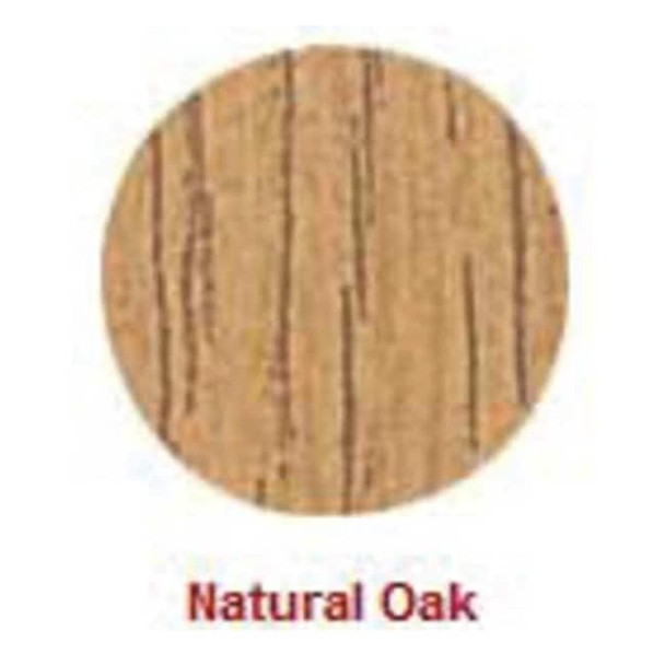Round Poke Self-Adhesive Screw Cap, 9/16 in Dia, Oak, Wood Plain, 53 PK