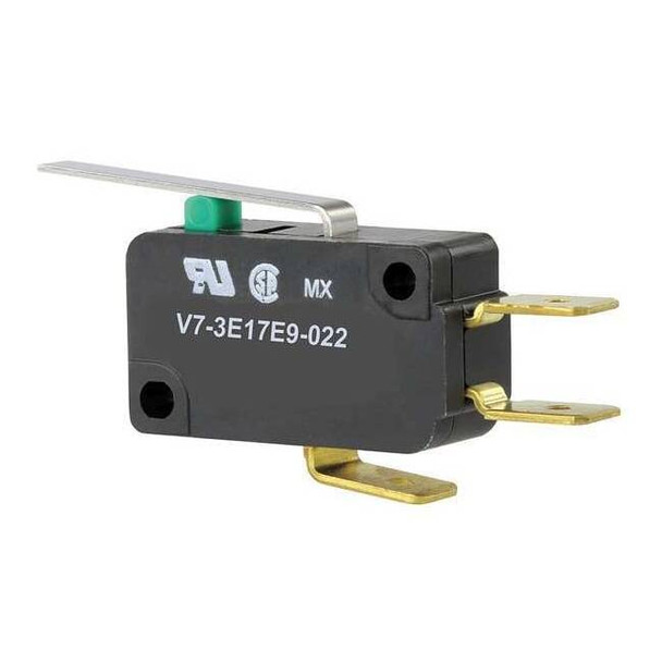 Honeywell Miniature Snap Action Switch, Lever, Long Actuator, SPDT V7-3E17E9-022