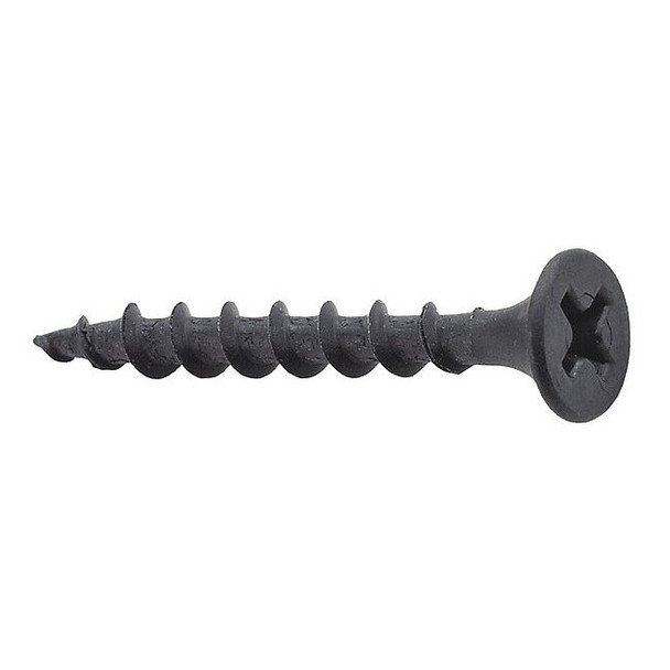 Drywall Screw, #10 x 5 in, Steel, Flat Head Phillips Drive, 100 PK
