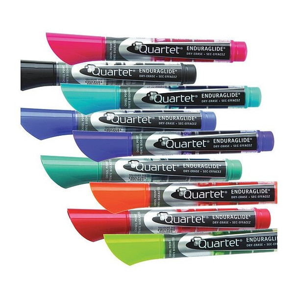 Quartet Dry Erase Marker, Chisel Tip, Assorted Colors, PK12 Low Odor 5001-18MA