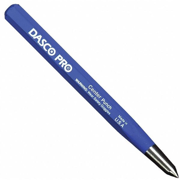 Dasco Pro Center Punch,5/16 x4-1/2 In,Carbon Steel 531 Dasco Pro Center Punch,5/16 x4-1/2 In,Carbon Steel 531