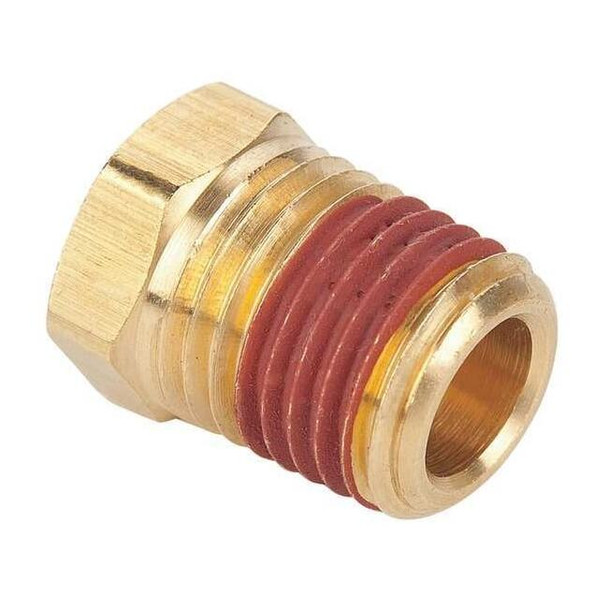 Parker Brass Hex Head Plug, MNPT, 1/4" Pipe Size VS218P-4
