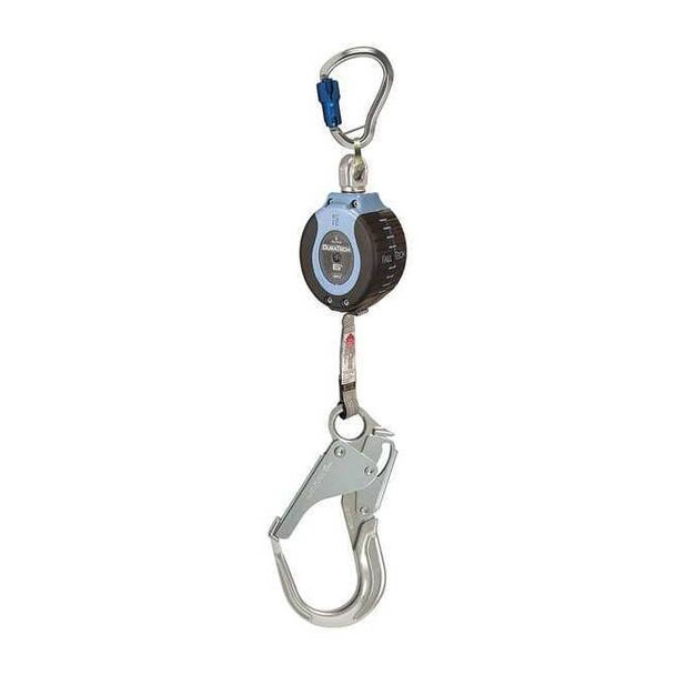 Falcon Self-Retracting Lifeline, 6 ft. Length, Carabiner, Aluminum, 1 Leg(s)